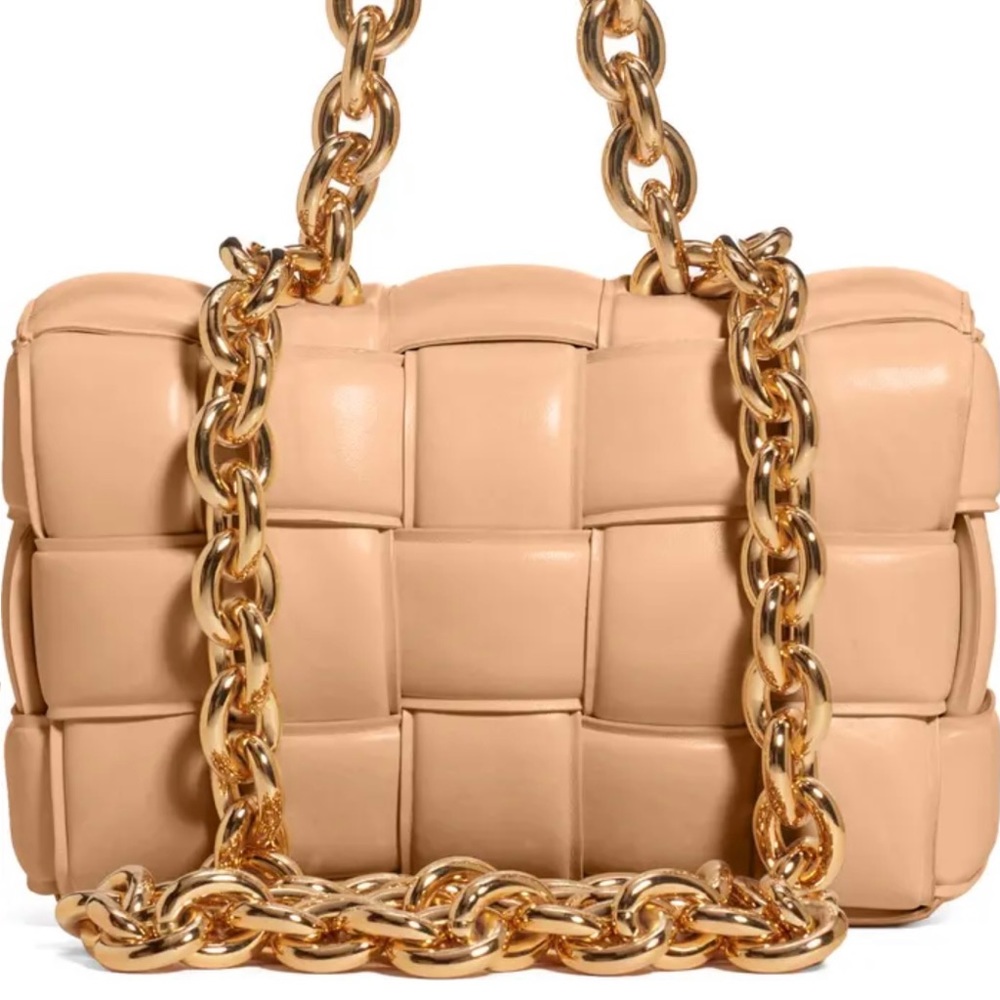 Authentic Bottega Veneta cassette bag in nude brand new with tags and receipt